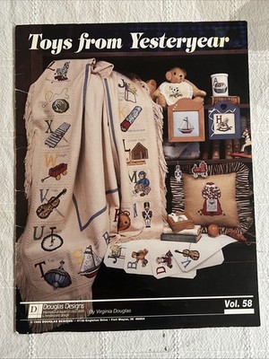 Douglas Designs Toy From Yesteryear Counted Cross Stitch Booklet 1995