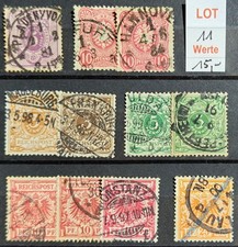 Altdeutschland 1880/1889 gestempelt Michel 40 u.a. Reichsadler im Oval LOT