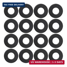 Foosball Table Washers, 16PCS Black PVC Foosball Rubber Washers for Sta