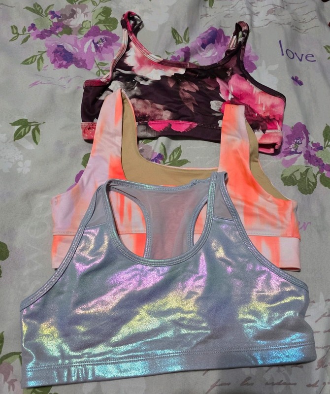 Lot Of 3 Old Navy Girl's  Powersoft Sports Bra Size XL