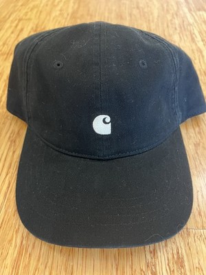 Carhartt WIP Madison Logo Solid Baseball Cap Black Adjustable One Size Unisex