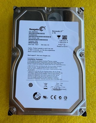 Seagate Barracuda LP HDD  2TB 3.5''  P/N 9TN158-568