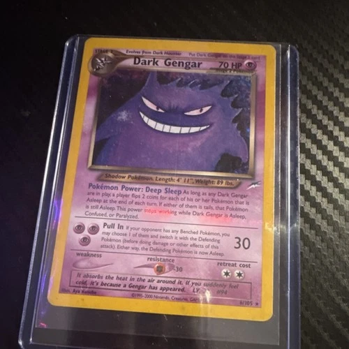 Pokémon Dark Gengar Neo Destiny Rare 6/105 Wizards of the Coast 2000 Card