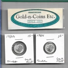 (2) 1955-S Silver Roosevelt  Dimes! Nice BU Gem mint Condition!  Free S&H!!