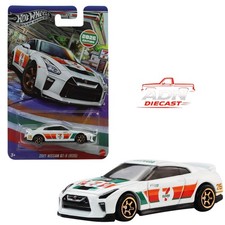 Hot wheels 2017 Nissan GT-R R35 7-Eleven Exclusives - Silver Series - Diecast