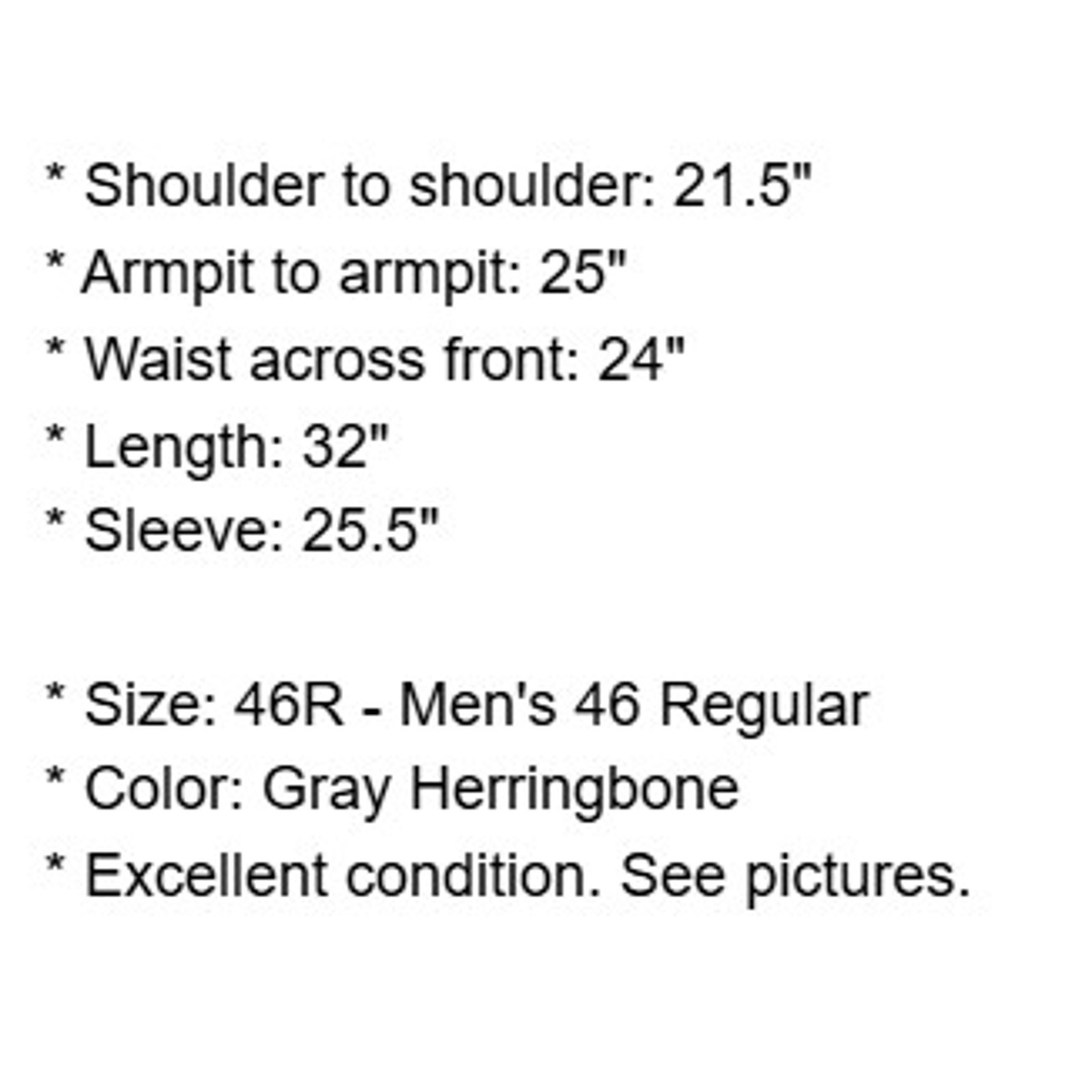 FILA Savile Row cappotto sportivo uomo 46R grigio spina di pesce lana di agnello giacca blazer