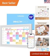 15.6" Digital Calendar Chore Chart   1080P Full HD Interactive Touchscreen, S...