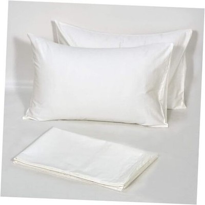 800 Thread Count Pillow Cases 100% Cotton，Queen Queen (U.S. Standard) White