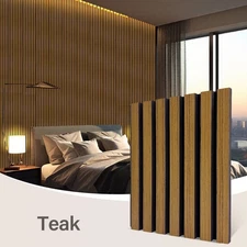 Soundproof Wood Slat Panels 4PCS Acoustic Panels for Wall Home Theater Studio