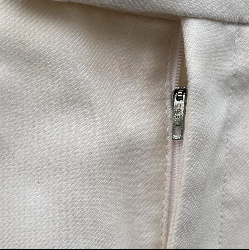 Винтажные плиссированные брюки 70-е 80-е размер 33x27 кремовые брюки для дедушки диско США - Изображение 4 из 4