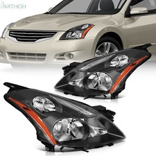 For Nissan For Altima 2010-2012 Leftright Headlights Assembly Black Headlamps