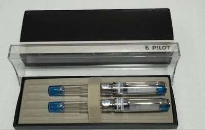 Pilot Prera Fountain Pen Transparent Blue Body Fine F Nib Authentic Genuine