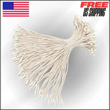 Cotton Hang Tag String Fasteners 7.7", Luggage Label Attachment Clothing 500 Pcs