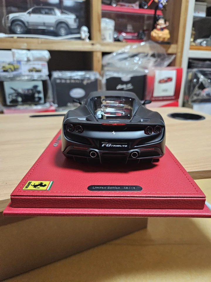 1:18 BBR Ferrari F8 Tributo 2019 Matt Black 16pcs Limited Edition - Image 4 of 4