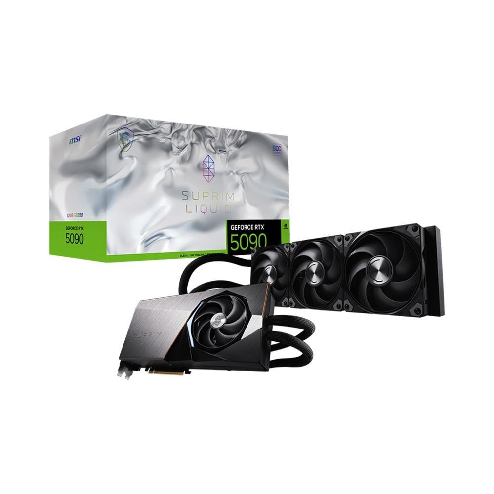 MSI RTX 5090 Suprim Liquid SOC 32GB GDDR7 PCIe 5.0x16 Gaming Graphics Card