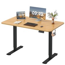 Electric Height Adjustable Standing Desk Large 48 x 24 Inches Sit Stand up Desk