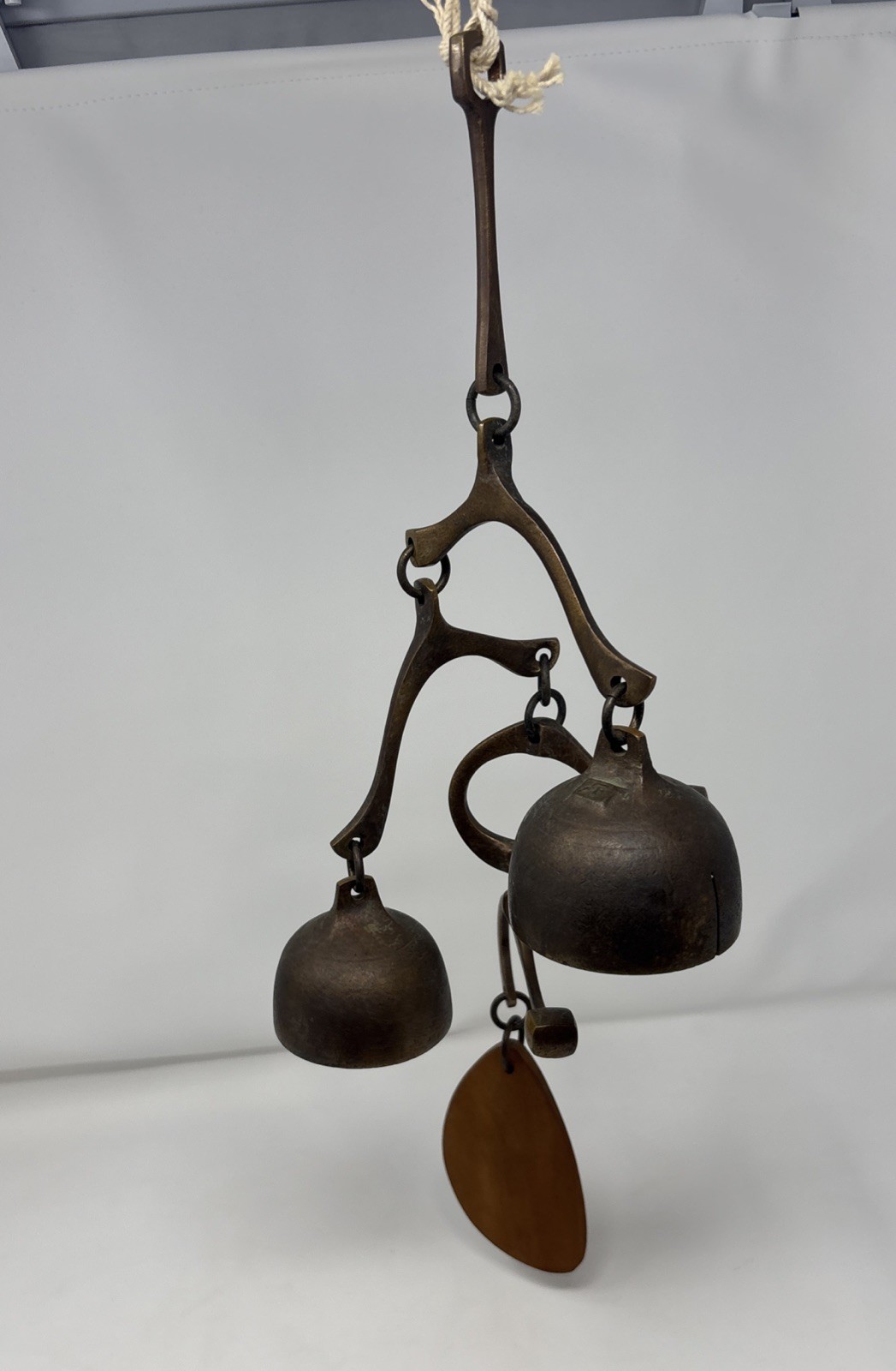 Vintage U.S. Bells Richard Fisher Bronze Chime double Bell