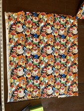 100 Cotton Clown Print Fabric 20 X45 Calico Broadcloth Quilting Fabric
