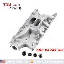 For Ford Sbf 289 302 5.0l V8 Intake Manifold Aluminum Dual Plane
