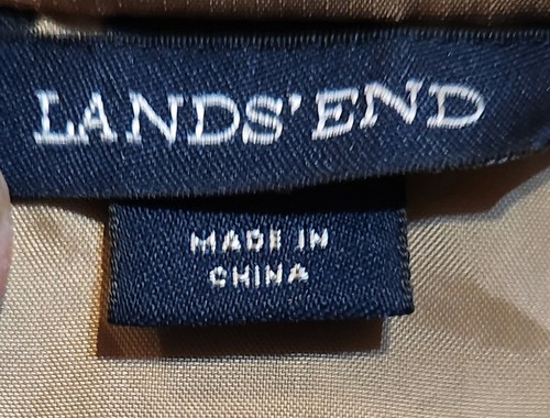 Lands End Beige/Tan Zip Up Jacket Sz Sm - Picture 7 of 9