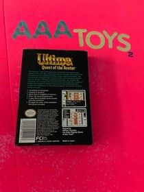 Nintendo NES Ultima Quest of the Avatar Complete