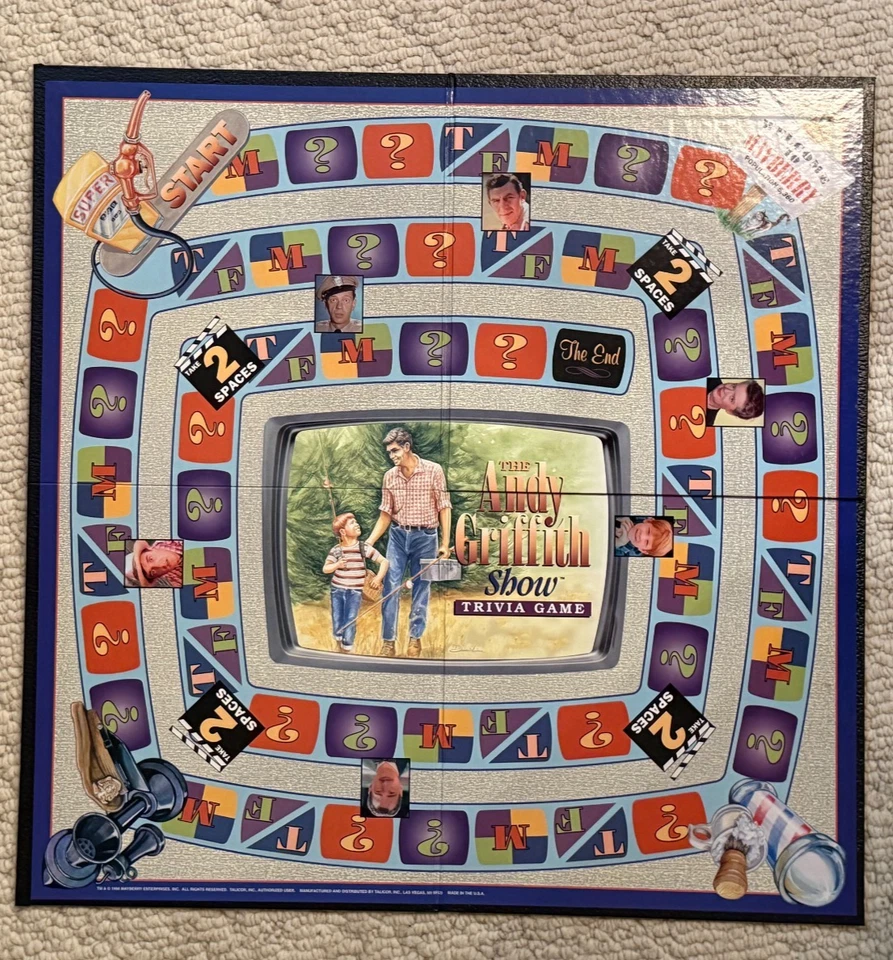 Винтажная игра 1998 The Andy Griffith Show Trivia - в комплекте в коробке, игры Talicor - Изображение 2 из 4