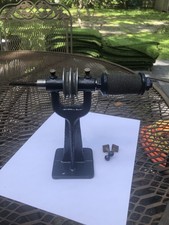Vintage cast iron bench grinder buffer collectible jeweler tool polisher