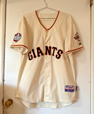 Matt Cain San Francisco Giants #18 Majestic 2012 World Series Home Jersey Sz 48