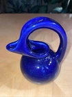 Vintage Hull High Gloss Cobalt Blue Syrup Pitcher / Creamer 5” Tall 4” Wide Cute