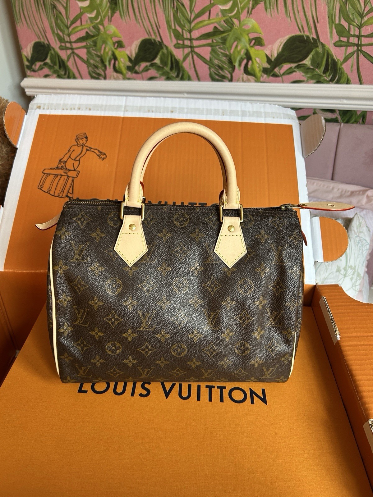 Louis Vuitton Speedy 30 Monogram Canvas Top handle Bag