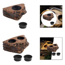 Hanging Magnetic Reptile Feeding Tray Feeder Ledge for Small Reptiles Pet