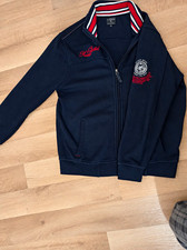 Kitaro Herren Strickpullover M Blau Half-Zip ...