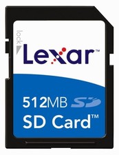 Lexar 512 MB Secure Digital Flash Memory Card SD512-231 