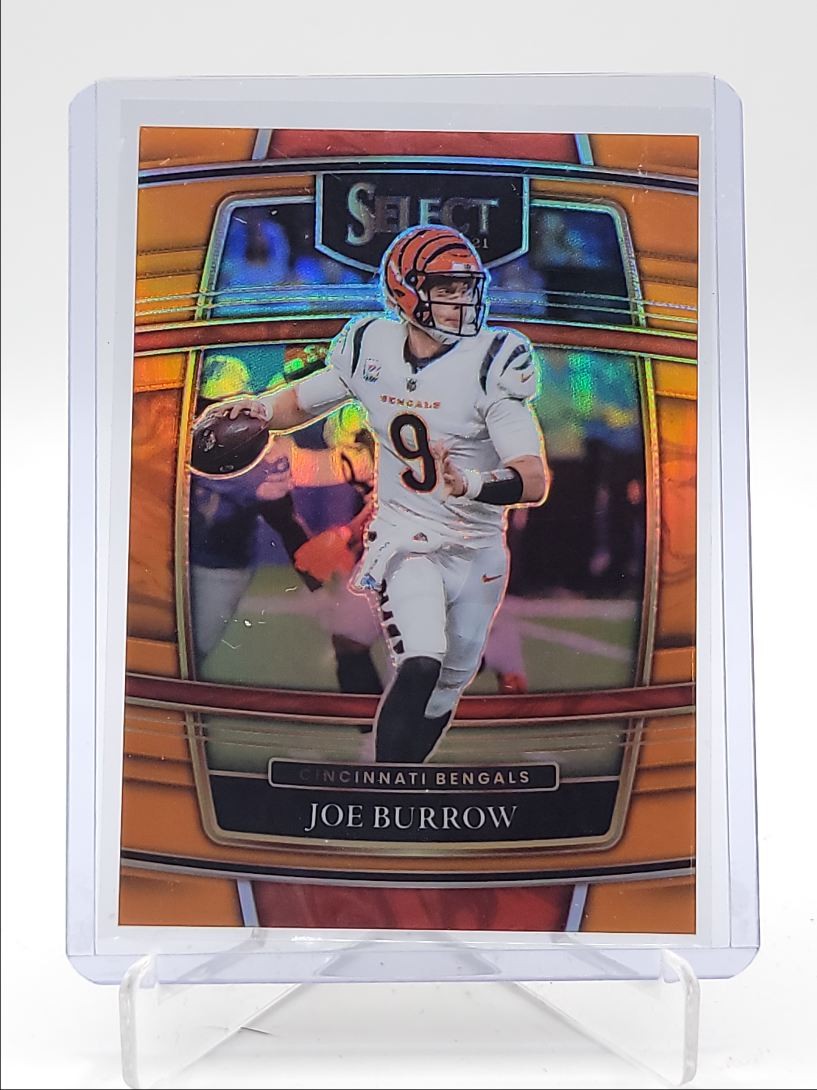 JOE BURROW 2021 SELECT CONCOURSE ORANGE PRIZM BENGALS /49 Q0566