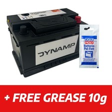100 Car Battery Dynamp DF681 12V 68AH 570CCA 3y warranty  + Free Clamp Grease