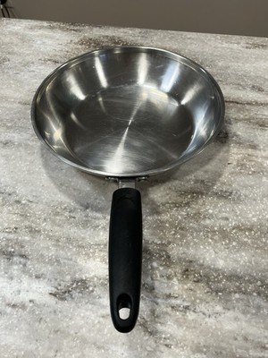Calphalon Kitchen Essentials 10'' Stainless Fry Pan Tri-Ply Disc Omelette pan