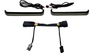 Custom Dynamics LED Low Profile Saddlebag Lights Black/Smoke #CD-LP-23-S