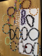 18 Pack of Beaded Bracelets for Women Elastic Bands