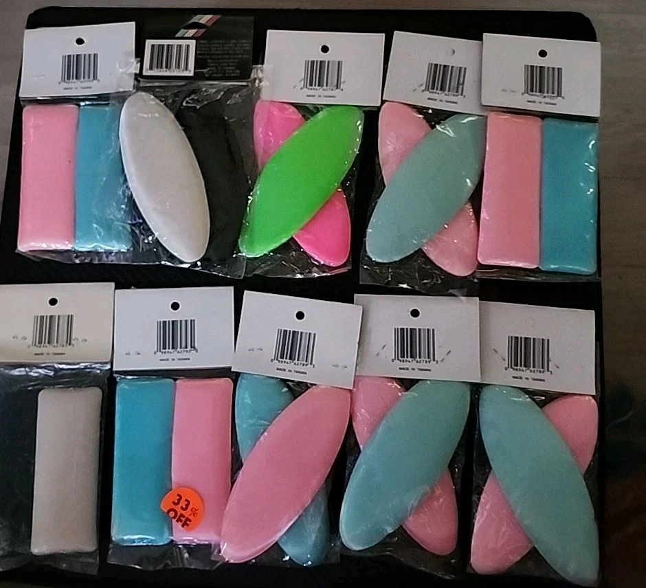 Puffins 4" + Fabric covered Foam Shapes Rectangle Oval Vintage New 20 Pieces - Image 2 of 2