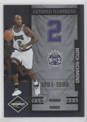 2009-10 Panini Limited Retired Numbers 42/99 Mitch Richmond #16 HOF 0c3
