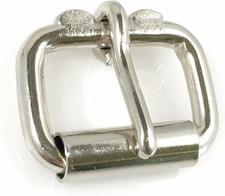 Heavy Duty Roller Buckle - Nickel Finish - Various Sizes 2 Pieces, Nickel - 1" 