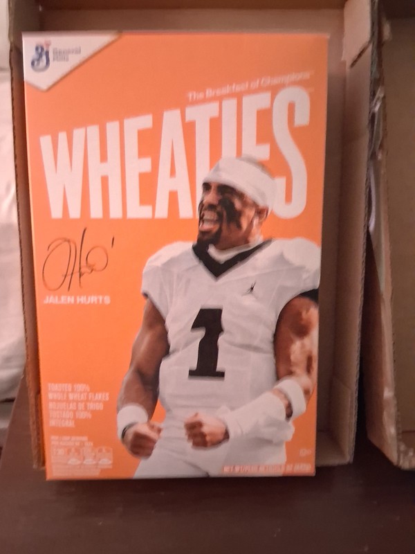 General Mills Wheaties The Breakfast of Champions Jalen Hurts Cereal Box