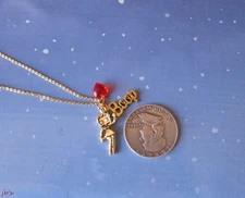 Betty Boop Necklace-3 Drops New on card