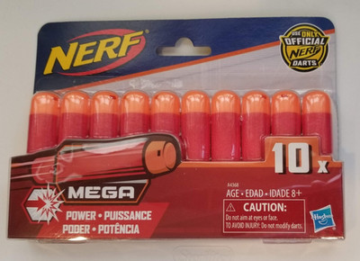 Nerf Official 10 Dart Mega Refill Pack for Nerf N-Strike Mega AccuStrike Toy