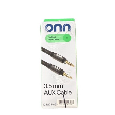 Onn 3.5mm AUX Cable 12ft