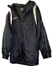 Vintage Lotto Italian Sport Design Black Windbreaker Jacket Mens XXL