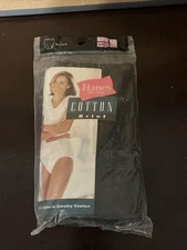 VINTAGE HANES HEW WAY COTTON BRIEF PANTIES 3 PACK SIZE 10 NEW IN PACKAGE BLACK