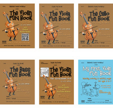 The Violin Fun Book Series for Violin, Viola, Cello and Bass 6-Book