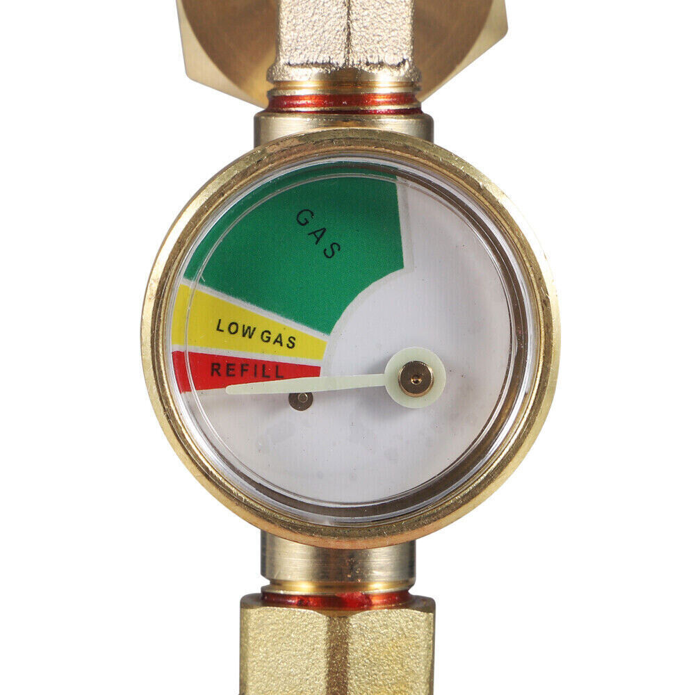Propane Refill Adapter W/Gauge & Control Valve Fill 1 Lb Bottles From 20 Lb Tank