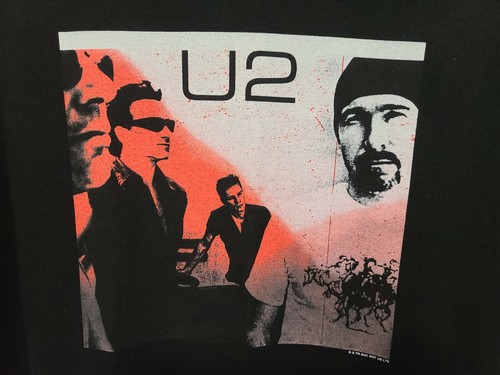 VTG U2 "The Goal Is Elevation" 2001 Concert T-Shirt Lg Blk NWOT - Picture 3 of 5
